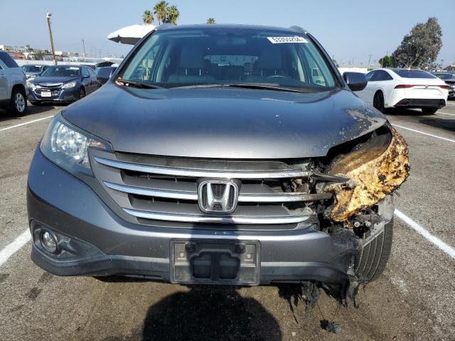 JHLRM3H74CC007683 - 2012 HONDA CR-V EXL GRAY photo 5