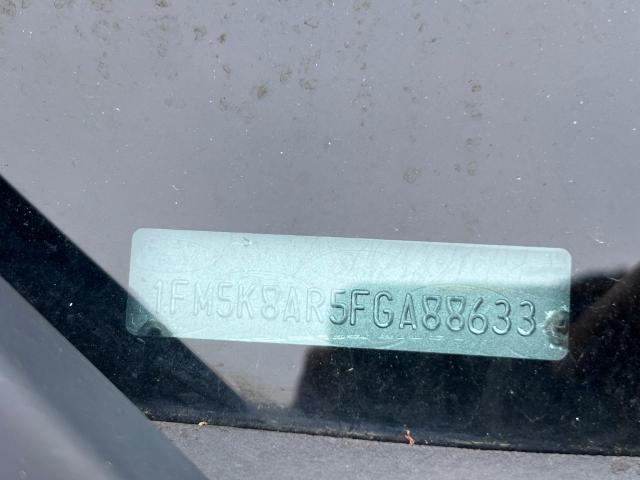 1FM5K8AR5FGA88633 - 2015 FORD EXPLORER POLICE INTERCEPTOR Qara foto 10