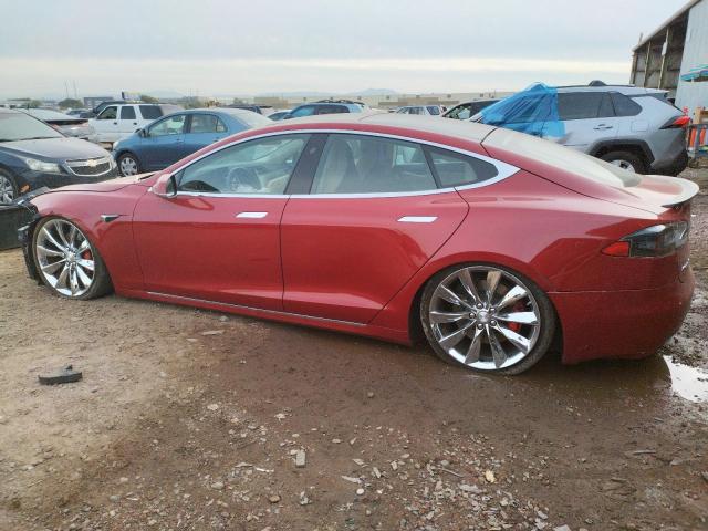5YJSA1E4XGF172636 - 2016 TESLA MODEL S 红色 照片 2