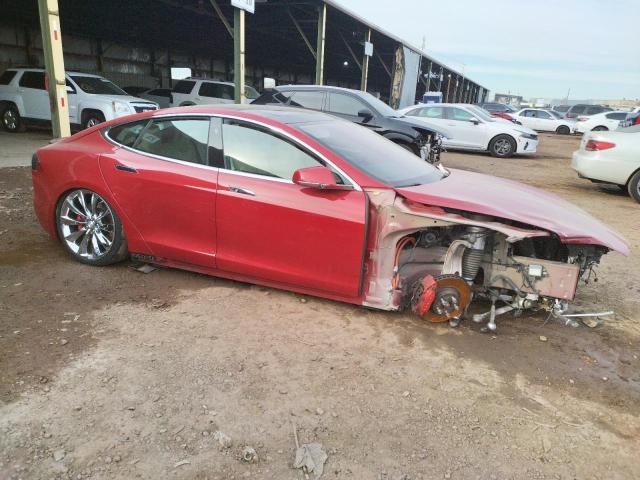 5YJSA1E4XGF172636 - 2016 TESLA MODEL S 红色 照片 4