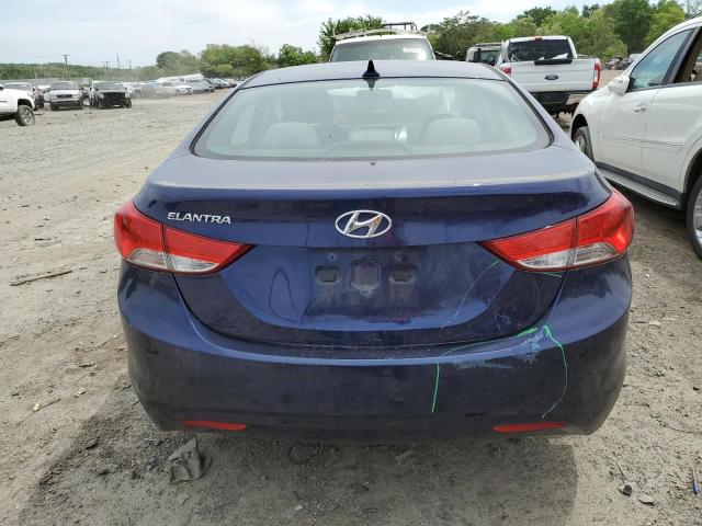 5NPDH4AE9BH032284 - 2011 HYUNDAI ELANTRA GLS BLUE photo 6