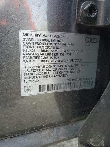 WA1VAAF79JD048484 - 2018 AUDI Q7 PRESTIGE 灰色 照片 13