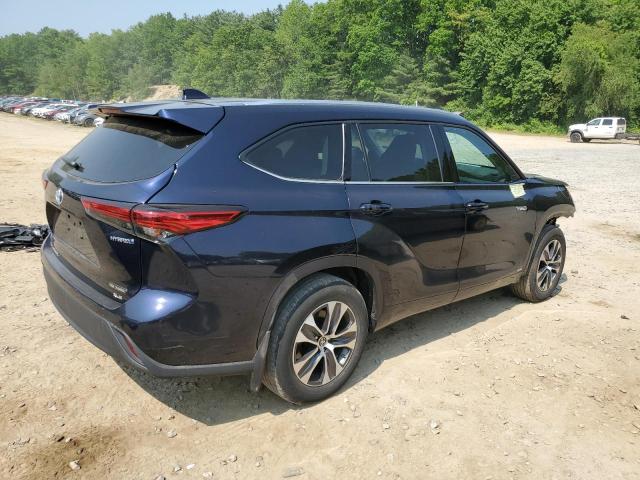 5TDGBRCH4LS511906 - 2020 TOYOTA HIGHLANDER HYBRID XLE BLACK photo 3