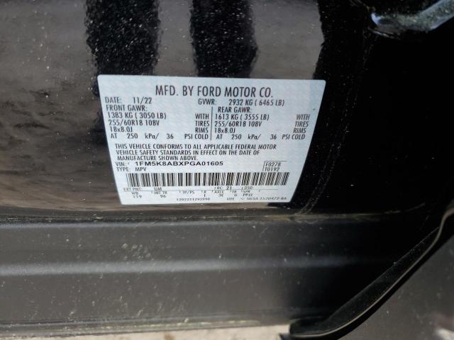 1FM5K8ABXPGA01605 - 2023 FORD EXPLORER POLICE INTERCEPTOR 黑色 照片 13