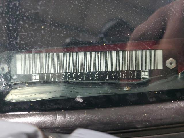 1G1ZS53F16F190601 - 2006 CHEVROLET MALIBU LS BURGUNDY photo 13