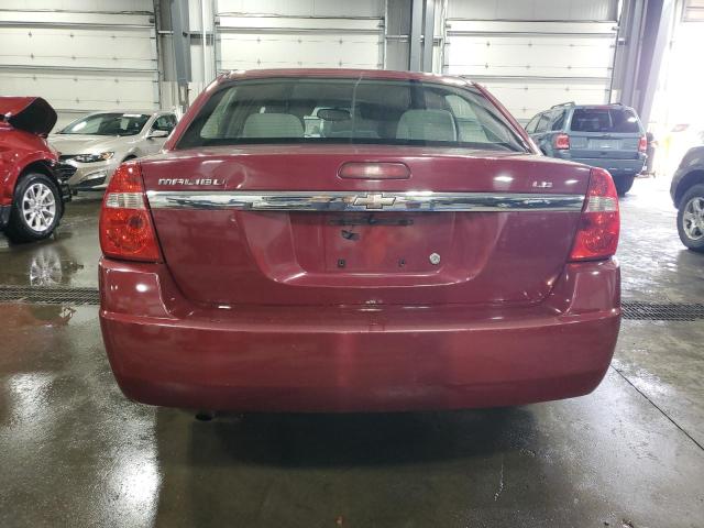 1G1ZS53F16F190601 - 2006 CHEVROLET MALIBU LS BURGUNDY photo 6