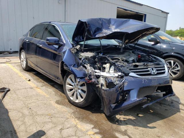 1HGCR3F89EA020512 - 2014 HONDA ACCORD EXL BLUE photo 4