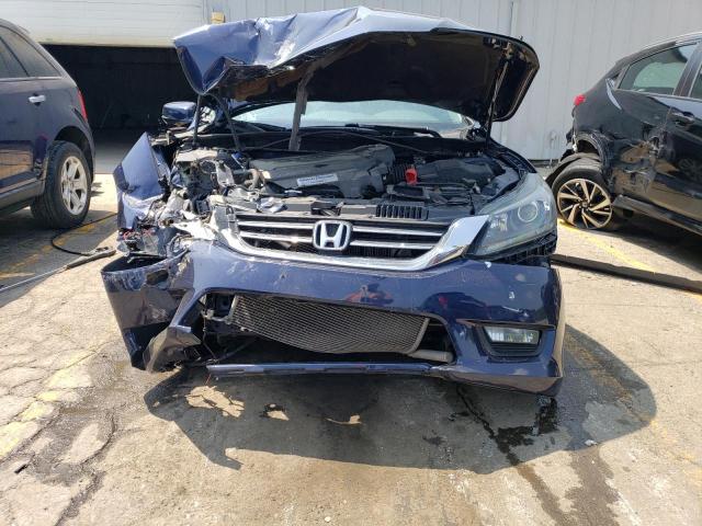 1HGCR3F89EA020512 - 2014 HONDA ACCORD EXL BLUE photo 5