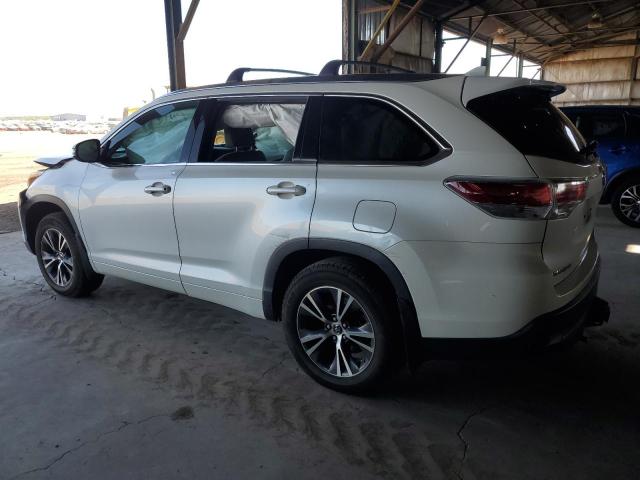 5TDJKRFH1GS303716 - 2016 TOYOTA HIGHLANDER XLE WHITE photo 2