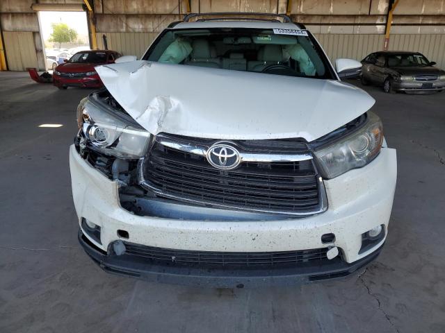 5TDJKRFH1GS303716 - 2016 TOYOTA HIGHLANDER XLE WHITE photo 5
