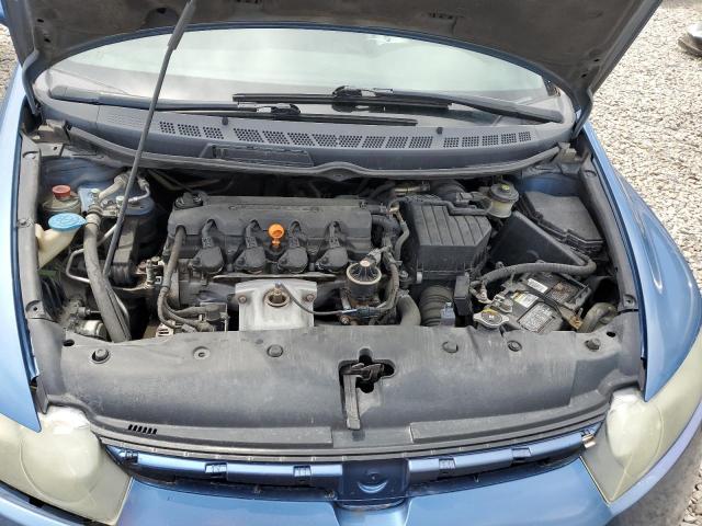 1HGFA16826L105609 - 2006 HONDA CIVIC EX BLUE photo 11