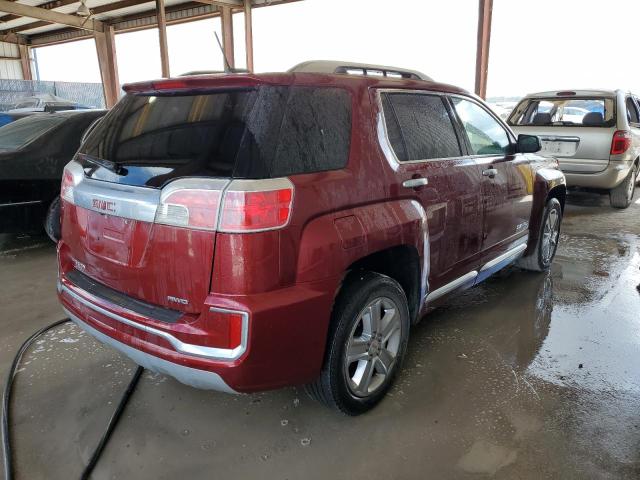 2GKFLVEKXH6141108 - 2017 GMC TERRAIN DENALI BURGUNDY photo 3