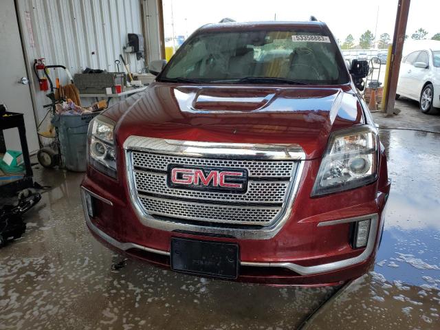 2GKFLVEKXH6141108 - 2017 GMC TERRAIN DENALI BURGUNDY photo 5