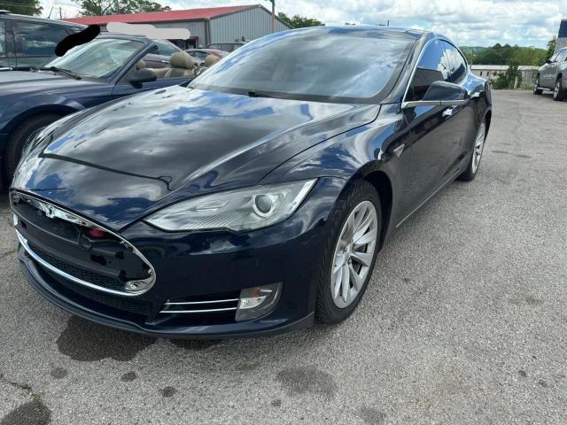 5YJSA1H13EFP34116 - 2014 TESLA MODEL S ლურჯი ფოტო 2