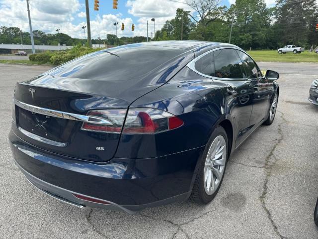 5YJSA1H13EFP34116 - 2014 TESLA MODEL S ლურჯი ფოტო 4