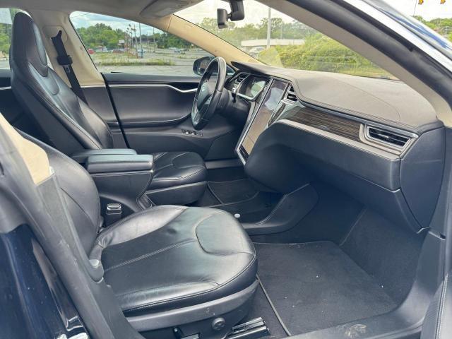 5YJSA1H13EFP34116 - 2014 TESLA MODEL S ლურჯი ფოტო 5
