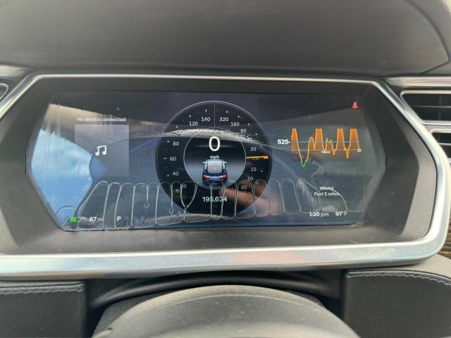 5YJSA1H13EFP34116 - 2014 TESLA MODEL S ლურჯი ფოტო 8