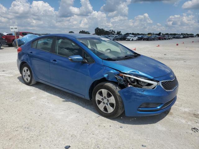 KNAFX4A65F5333819 - 2015 KIA FORTE LX BLUE photo 4