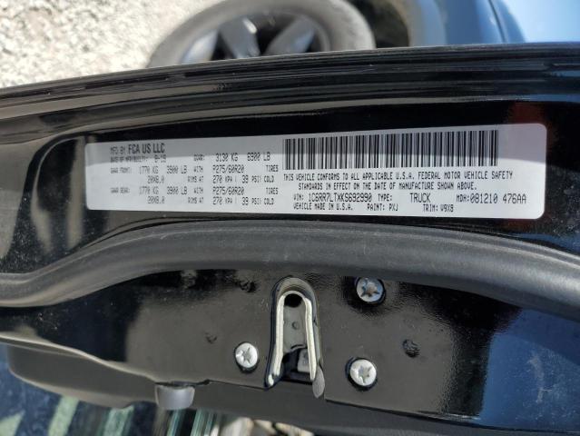1C6RR7LTXKS692990 - 2019 RAM 1500 CLASS SLT 黑色 照片 12