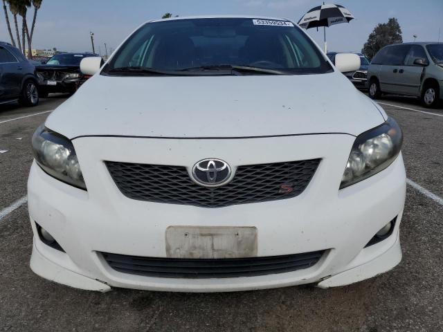 1NXBU40E39Z005663 - 2009 TOYOTA COROLLA BASE WHITE photo 5