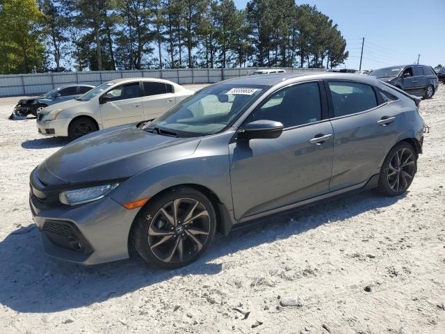 SHHFK7H92KU216676 - 2019 HONDA CIVIC SPORT TOURING GRAY photo 1