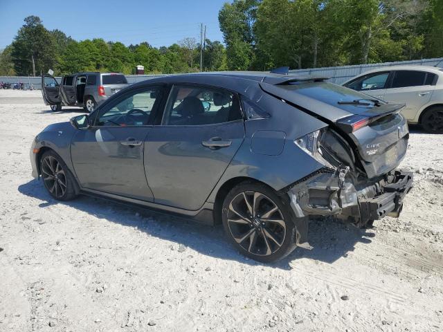 SHHFK7H92KU216676 - 2019 HONDA CIVIC SPORT TOURING GRAY photo 2