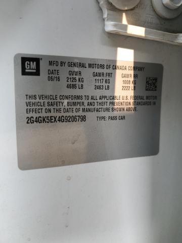 2G4GK5EX4G9206798 - 2016 BUICK REGAL 白色 照片 12