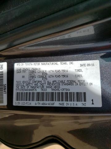 5TFSX5EN4HX048576 - 2017 TOYOTA TACOMA ACCESS CAB ნაცრისფერი ფოტო 13