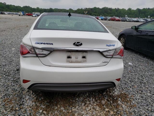 KMHEC4A4XEA105695 - 2014 HYUNDAI SONATA HYBRID WHITE photo 6