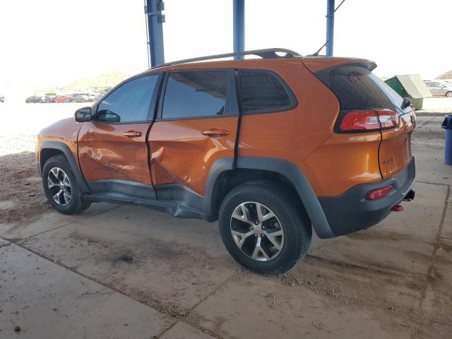 1C4PJMBS4FW647489 - 2015 JEEP CHEROKEE TRAILHAWK ORANGE photo 2