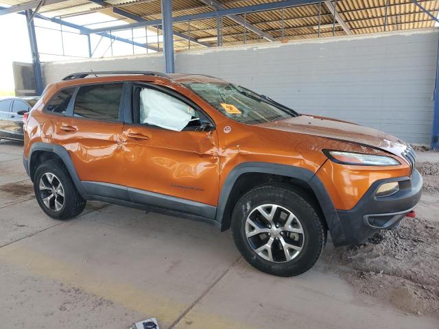 1C4PJMBS4FW647489 - 2015 JEEP CHEROKEE TRAILHAWK ORANGE photo 4