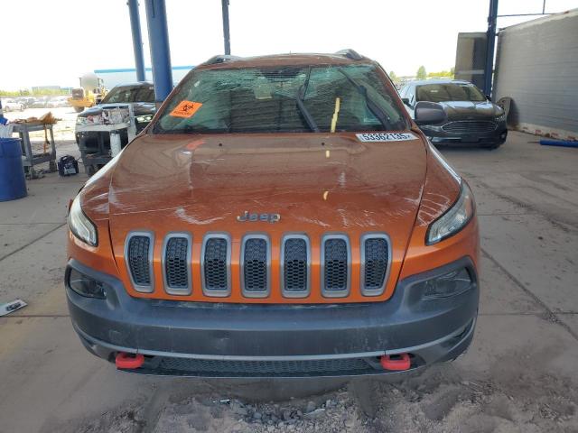 1C4PJMBS4FW647489 - 2015 JEEP CHEROKEE TRAILHAWK ORANGE photo 5