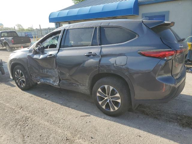 5TDGZRBH8MS548567 - 2021 TOYOTA HIGHLANDER XLE GRAY photo 2