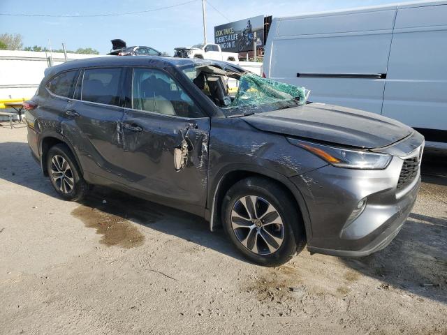 5TDGZRBH8MS548567 - 2021 TOYOTA HIGHLANDER XLE GRAY photo 4