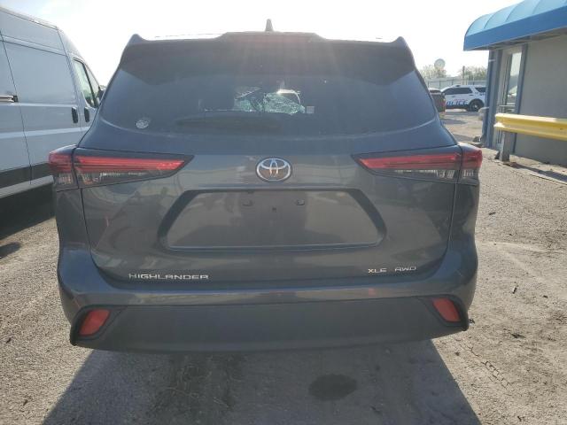 5TDGZRBH8MS548567 - 2021 TOYOTA HIGHLANDER XLE GRAY photo 6