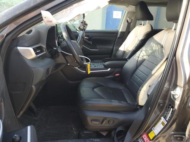 5TDGZRBH8MS548567 - 2021 TOYOTA HIGHLANDER XLE GRAY photo 7