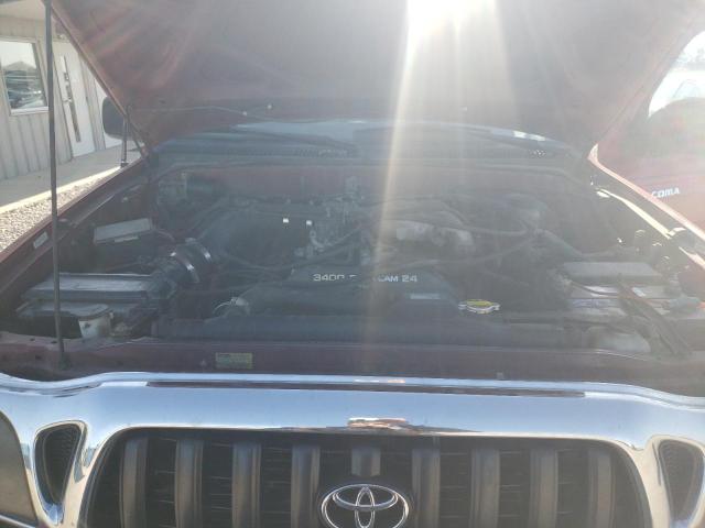 5TESN92N82Z033774 - 2002 TOYOTA TACOMA XTRACAB PRERUNNER მუქწითელი ფოტო 11
