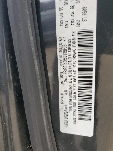 2C4RC1CG0CR168650 - 2012 CHRYSLER TOWN & COU TOURING L GRAY photo 13