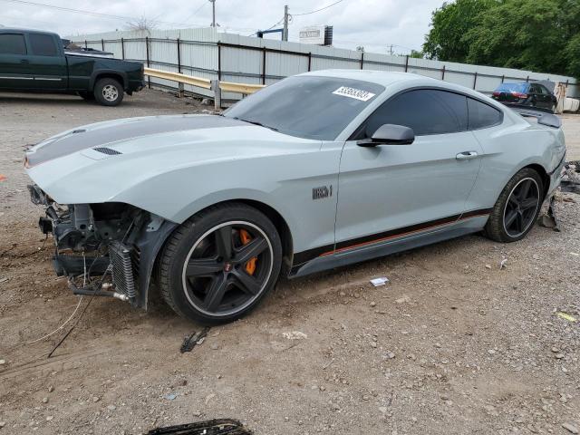 1FA6P8R06M5550812 - 2021 FORD MUSTANG MACH I GRAY photo 1