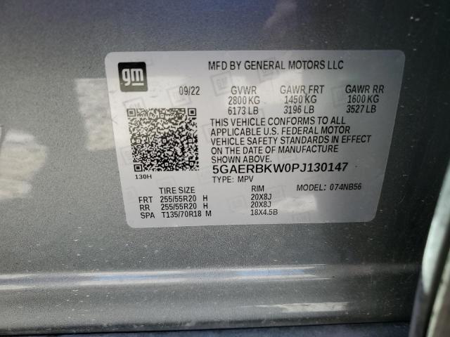 5GAERBKW0PJ130147 - 2023 BUICK ENCLAVE ESSENCE ვერცხლისფერი ფოტო 13