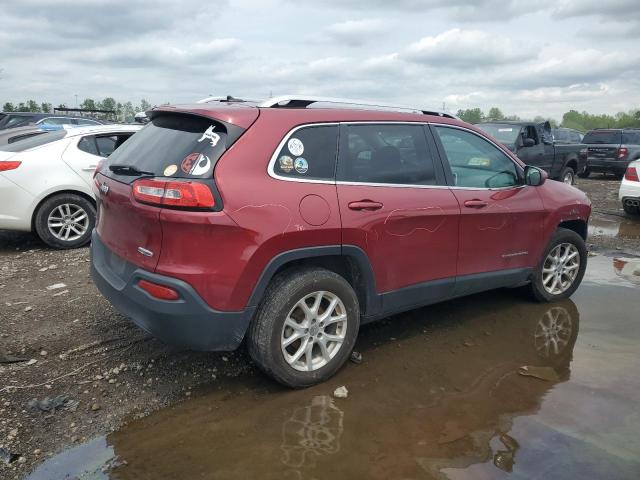 1C4PJLCBXFW560589 - 2015 JEEP CHEROKEE LATITUDE BURGUNDY photo 3