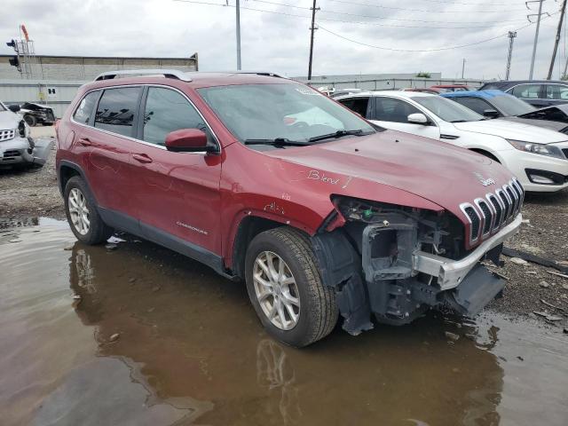 1C4PJLCBXFW560589 - 2015 JEEP CHEROKEE LATITUDE BURGUNDY photo 4