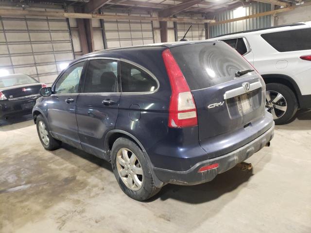 JHLRE48757C001528 - 2007 HONDA CR-V EXL BLUE photo 2