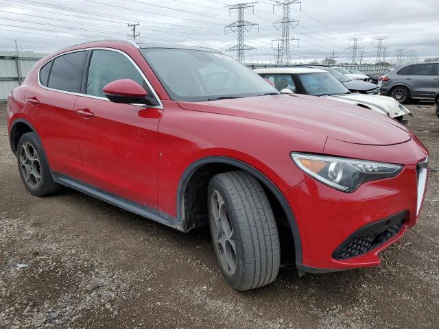 ZASFAKBN7J7B80170 - 2018 ALFA ROMEO STELVIO TI წითელი ფოტო 4