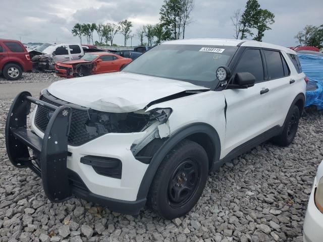 1FM5K8AB3MGB72272 - 2021 FORD EXPLORER POLICE INTERCEPTOR 白色 照片 1