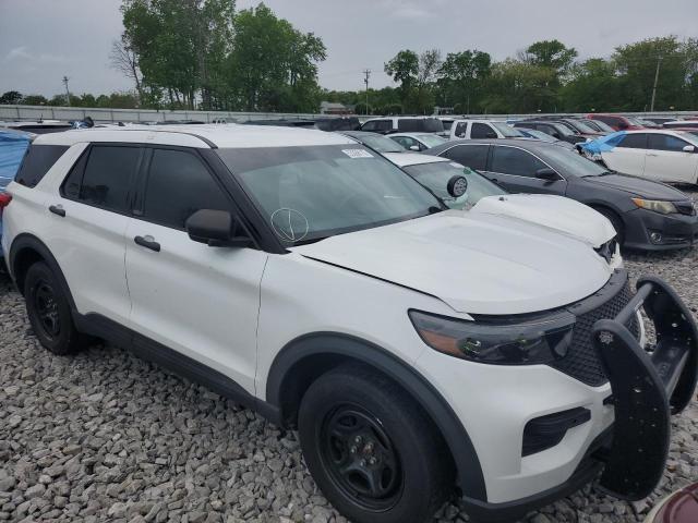 1FM5K8AB3MGB72272 - 2021 FORD EXPLORER POLICE INTERCEPTOR 白色 照片 4