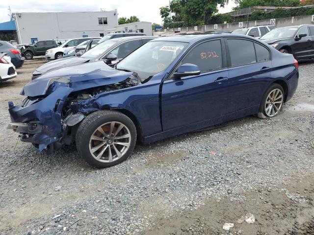 WBA8E1G58HNU14098 - 2017 BMW 320 I BLUE photo 1