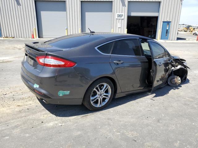 3FA6P0SU0GR115929 - 2016 FORD FUSION TITANIUM PHEV GRAY photo 3