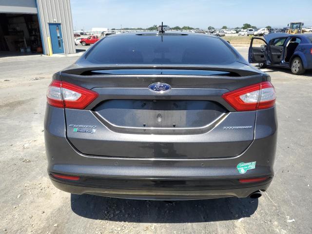 3FA6P0SU0GR115929 - 2016 FORD FUSION TITANIUM PHEV GRAY photo 6