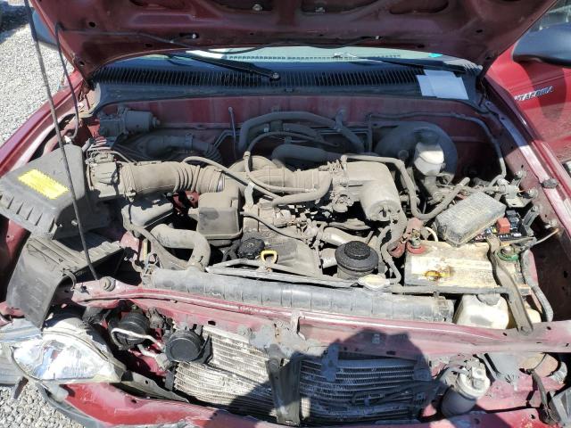 5TEVL52NX4Z315204 - 2004 TOYOTA TACOMA XTRACAB RED photo 11